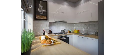 Mała kuchnia w bloku